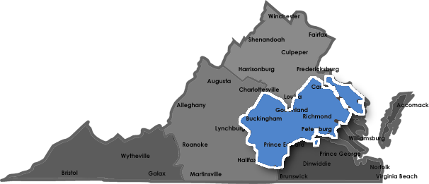 Map of the Central Regional Offices
